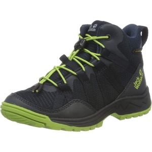 image:imageJack Wolfskin UnisexChild Thunderbold Texapore Mid Hiking Shoe BootDark BlueLime