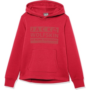 image:imageJack Wolfskin boys Brand Hoody KTulip Red